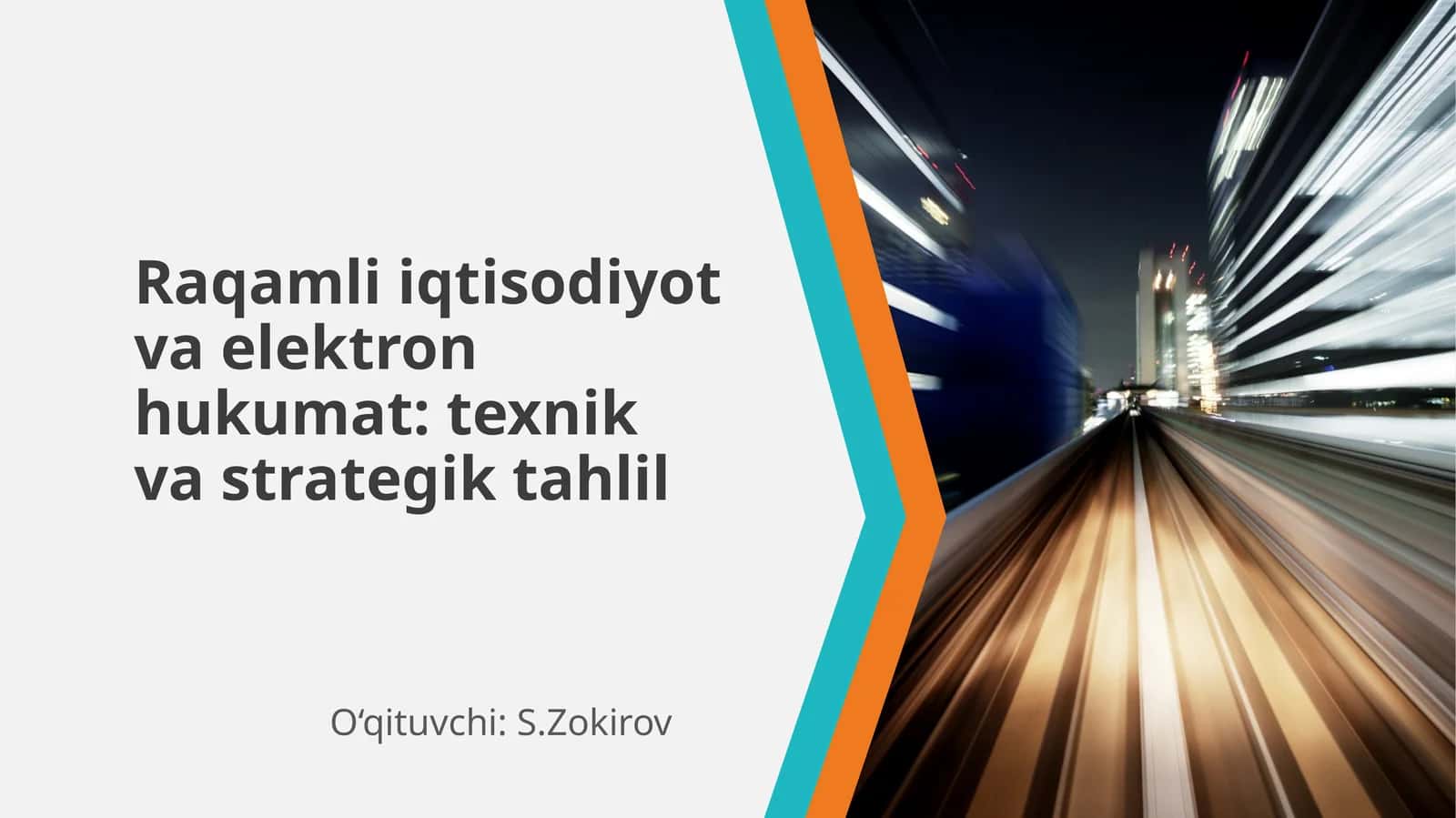 Raqamli iqtisodiyot va elektron hukumat: texnik va strategik tahlil