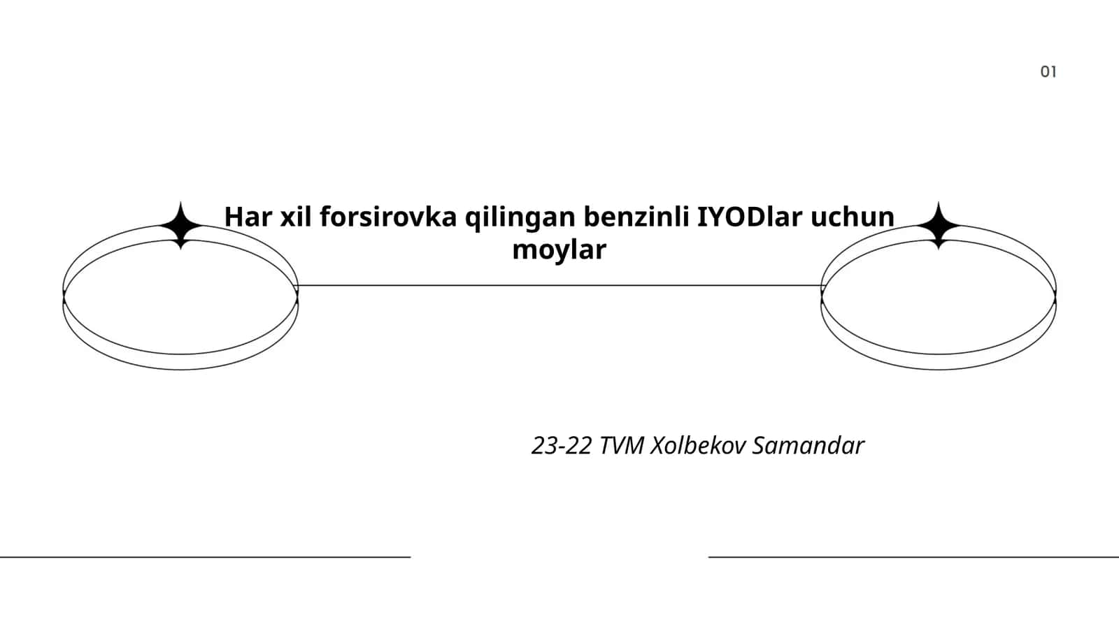 Forsirovka qilingan benzinli IYODlar uchun moylar