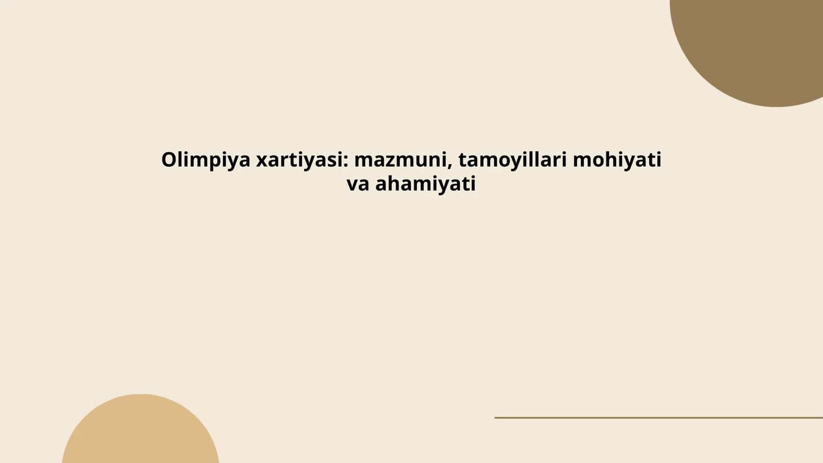 Olimpiya xartiyasi