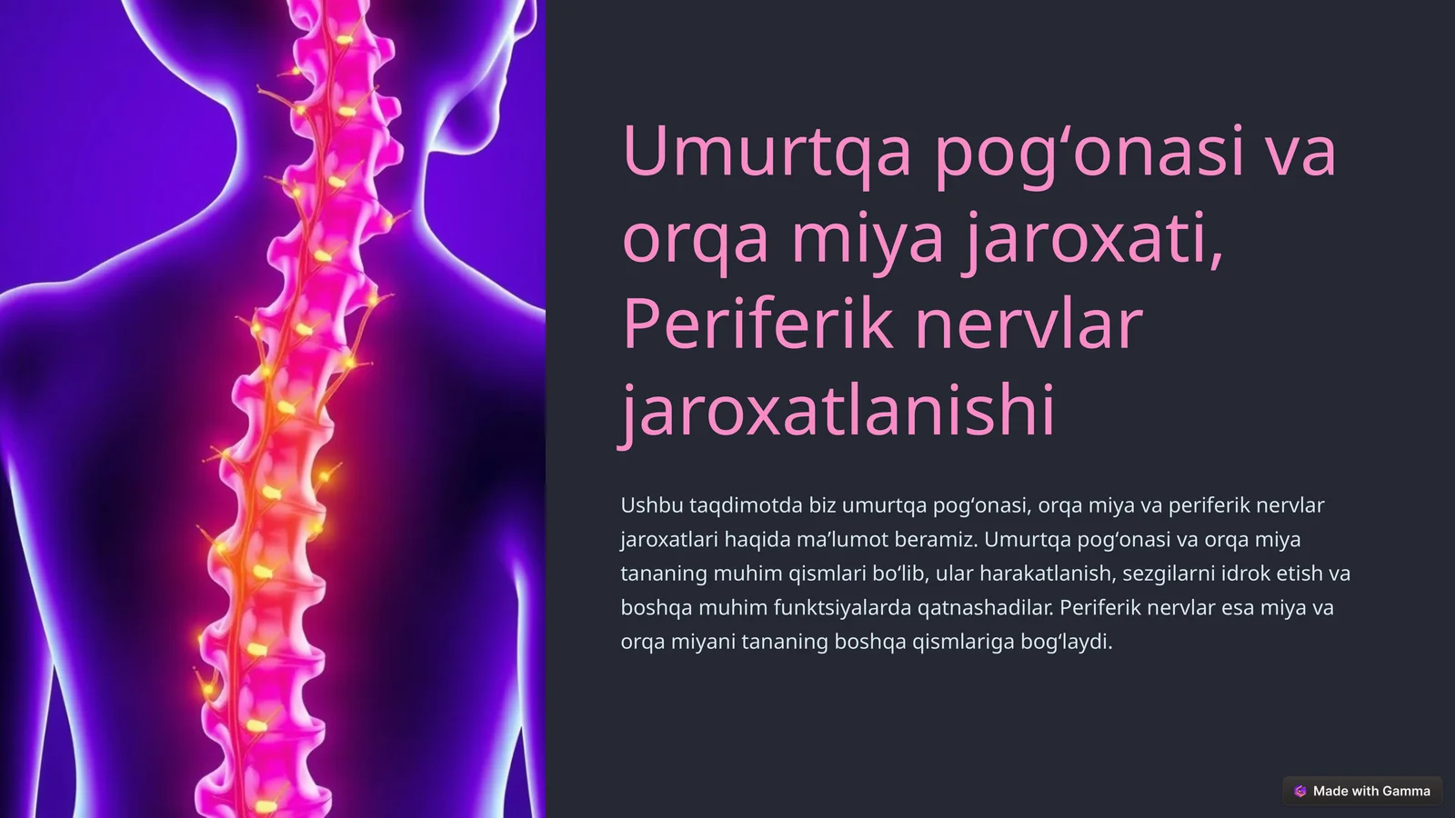Umurtqa pogʻonasi va orqa miya jaroxati, Periferik nervlar jaroxatlanishi
