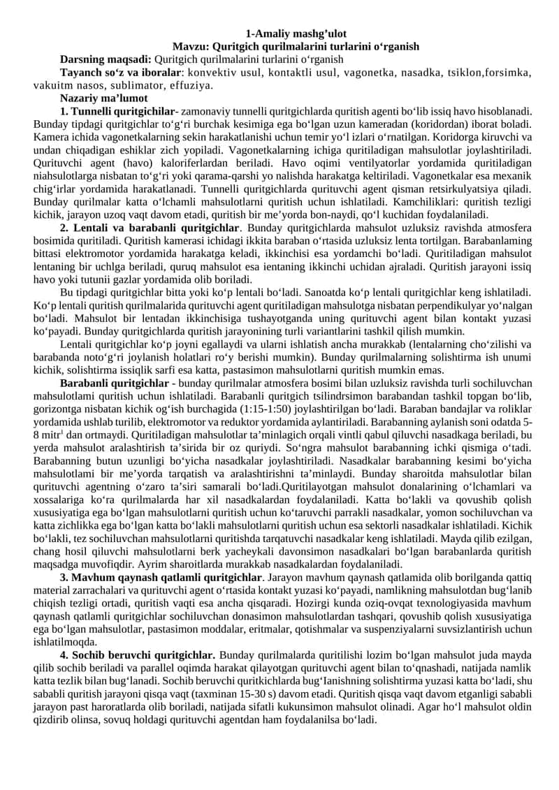 Quritgich qurilmalari