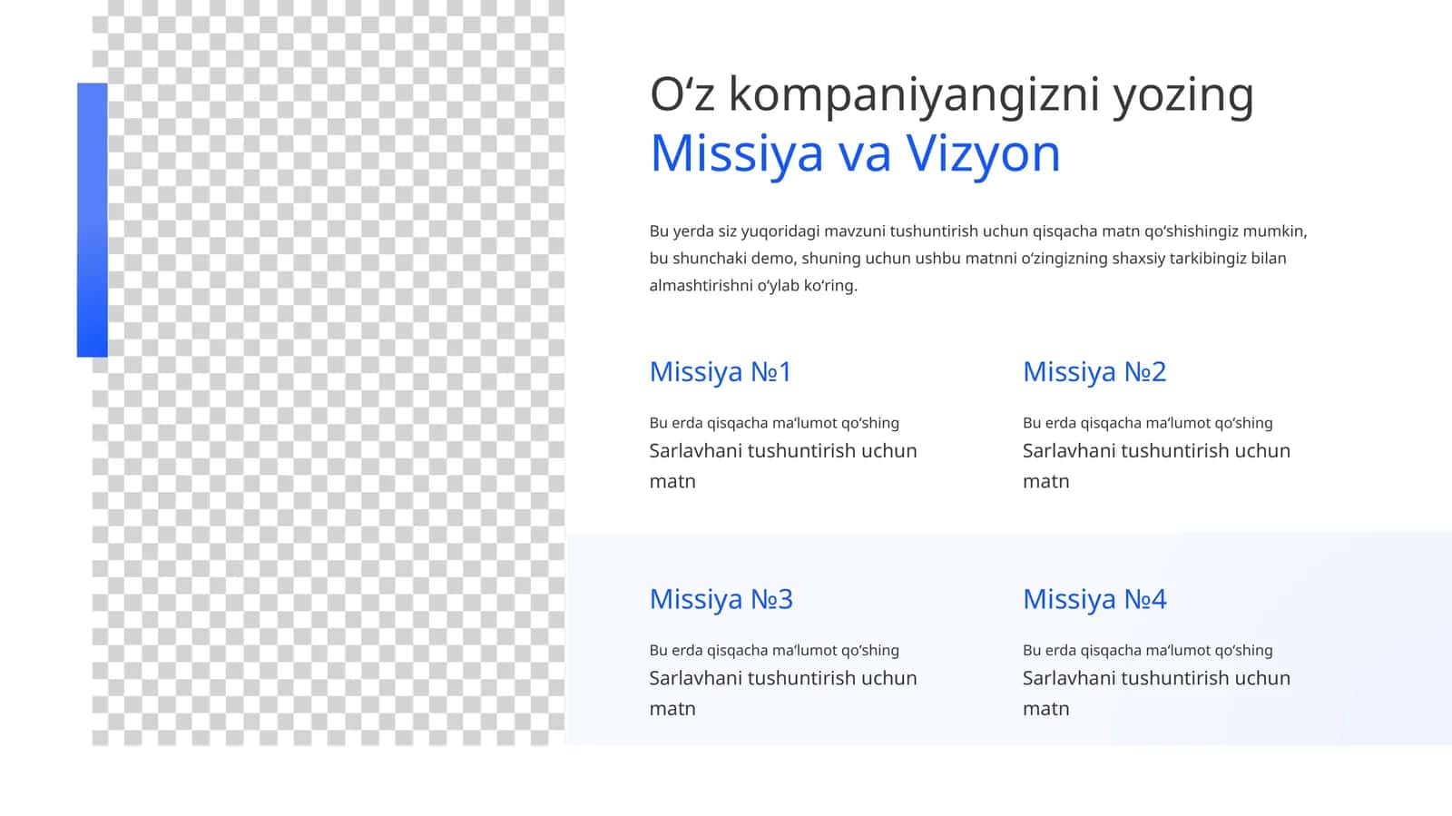 Taqdimoti uchun bepul Missiya va Vision Slayd Taqdimoti (10 Slayd)