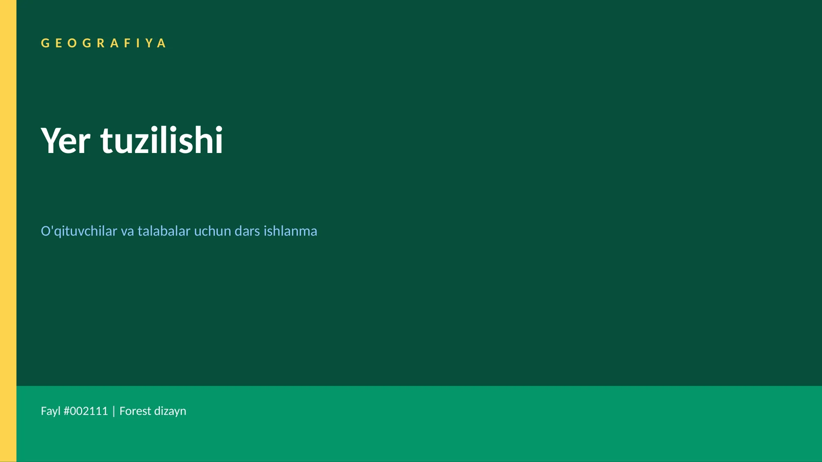 Yer tuzilishi