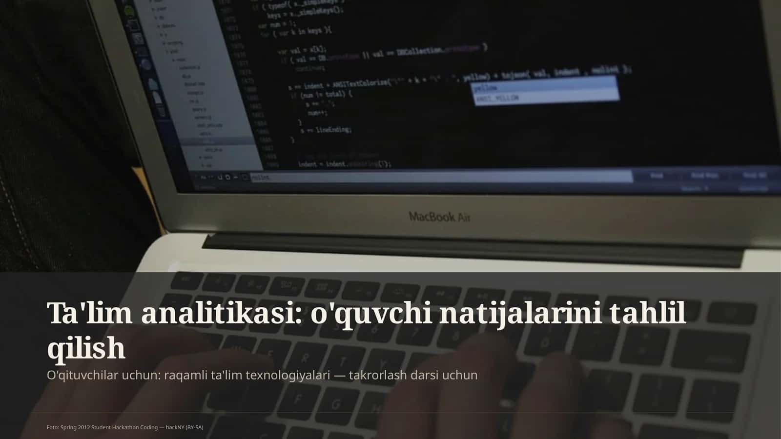 Ta'lim analitikasi: o'quvchi natijalarini tahlil qilish