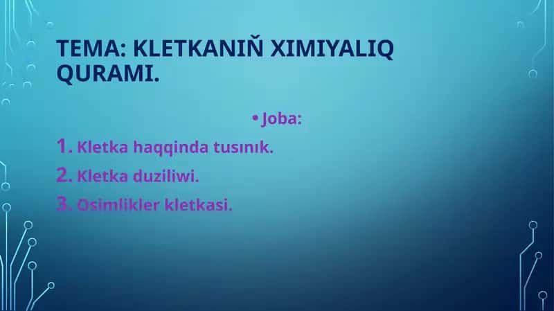 Kletka haqqında tusınık