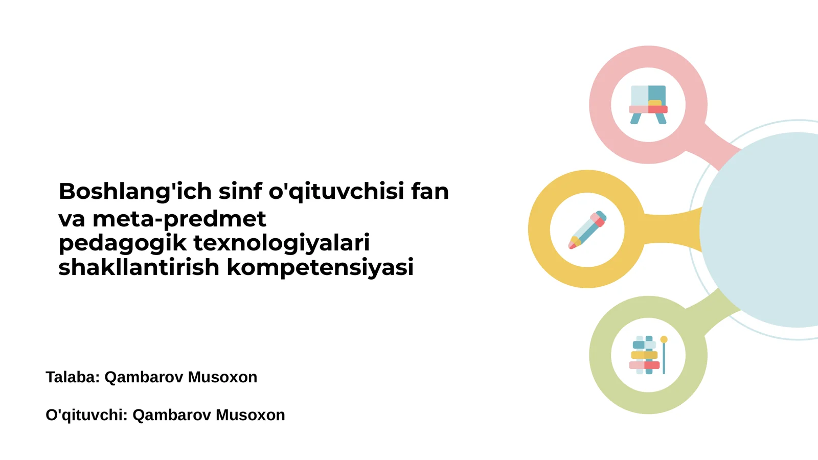 Zamonaviy pedagogik yondashuvlar