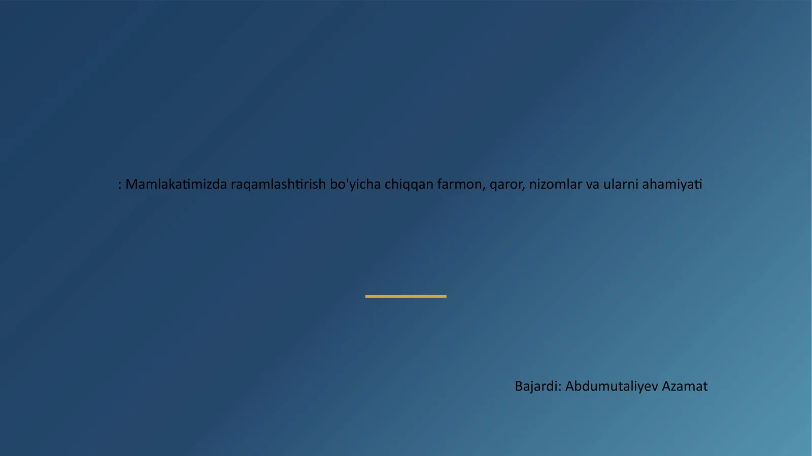 Yoʻl Harakati Xavfsizligini Taʼminlash