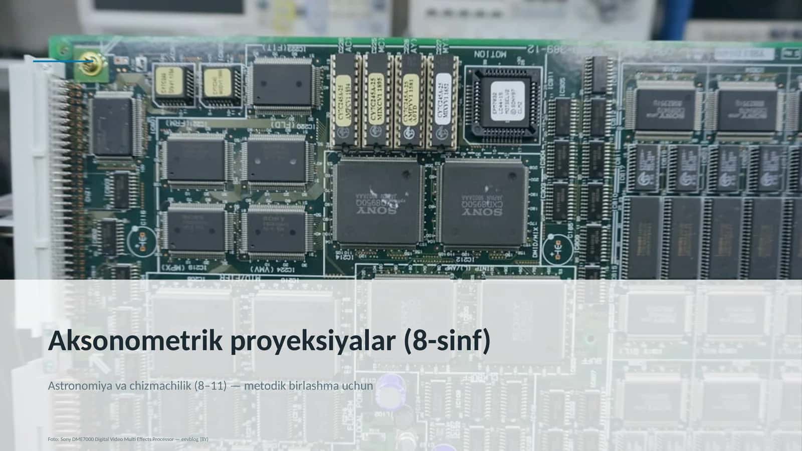 Aksonometrik proyeksiyalar (8-sinf)