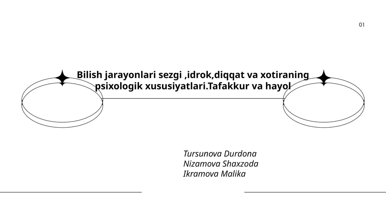 Bilish jarayonlari sezgi,idrok,diqqat va xotiraning psixologik xususiyatlari