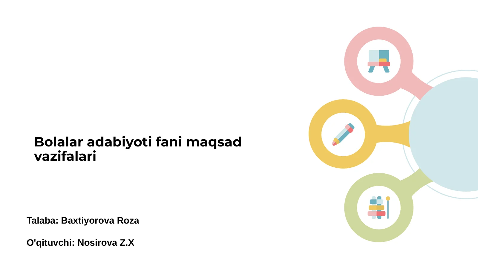 Bolalar adabiyoti fani maqsad vazifalari