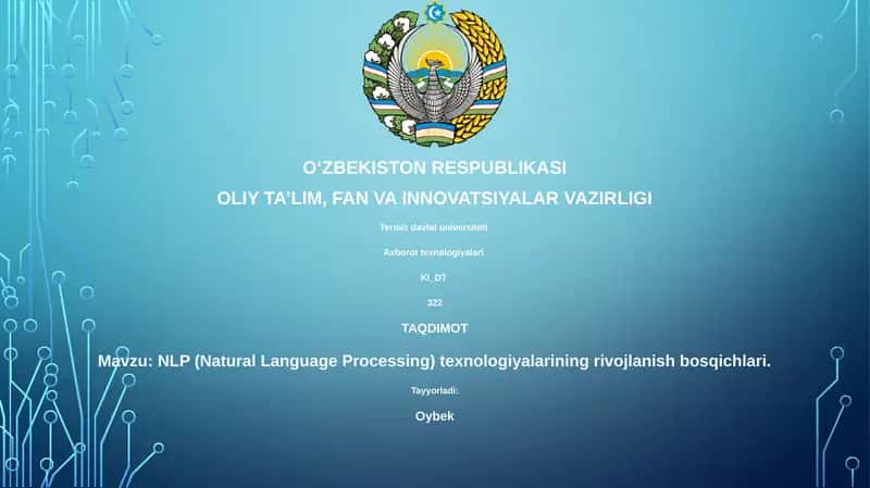 NLP (Natural Language Processing) texnologiyalarining rivojlanish bosqichlari