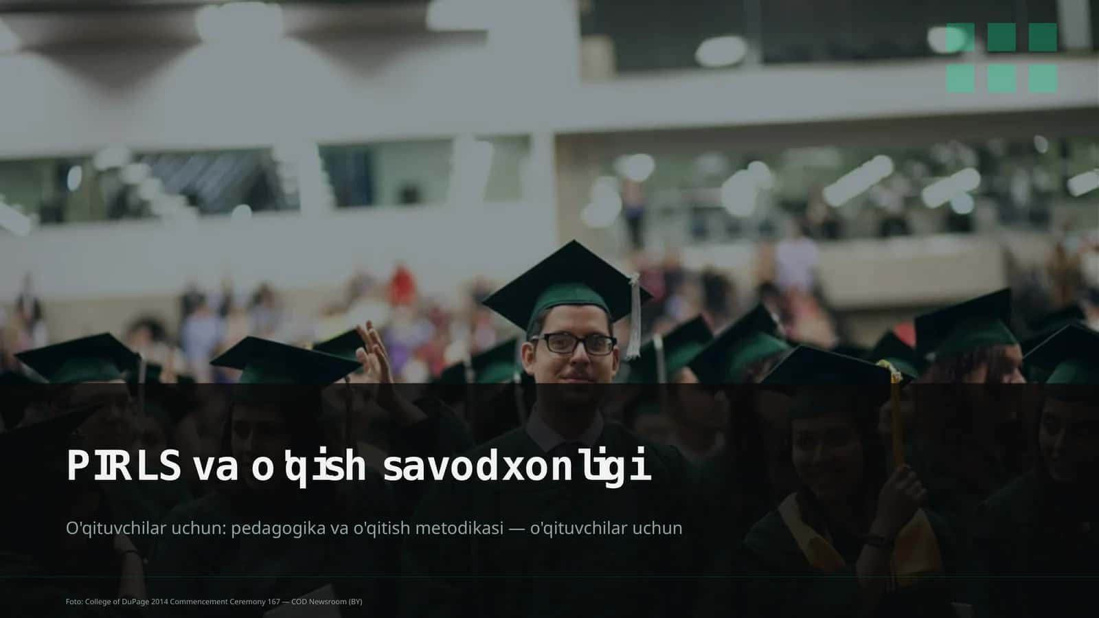 PIRLS va o'qish savodxonligi