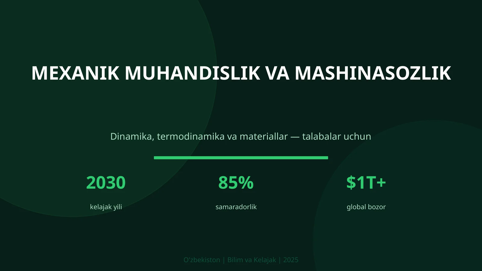 Mexanik muhandislik va mashinasozlik