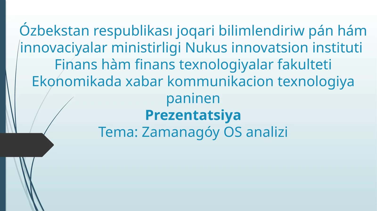 Zamanagóy Operatsion Sistemalar (OS) Analizi