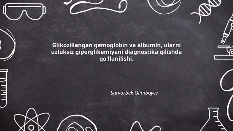 Glykozlilangan gemoglobin va albumin