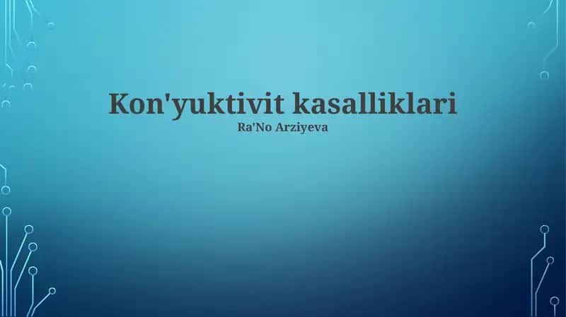 Kon'yunktivit kasalliklari