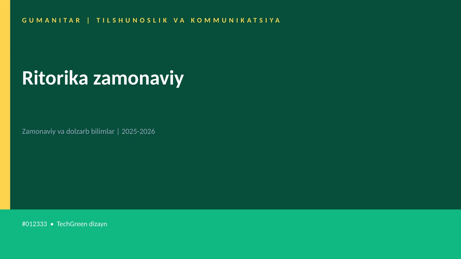 Ritorika zamonaviy