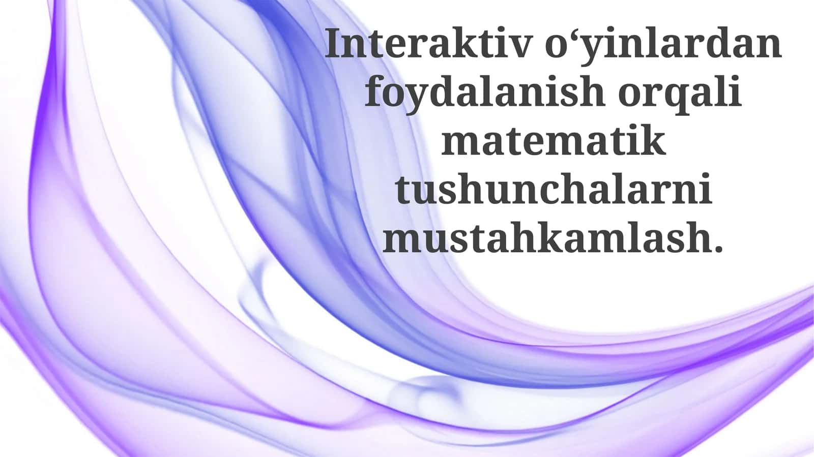 Qiziqarli Matematika O'yinlari va Mashqlari