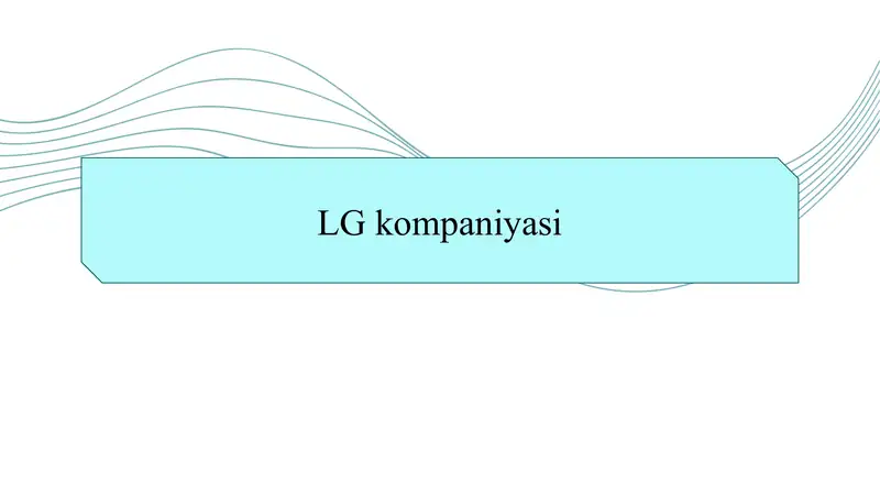 LG kompaniyasi SLAYD
