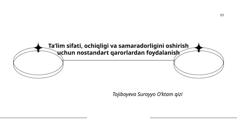 Nostandart pedagogik texnologiyalar