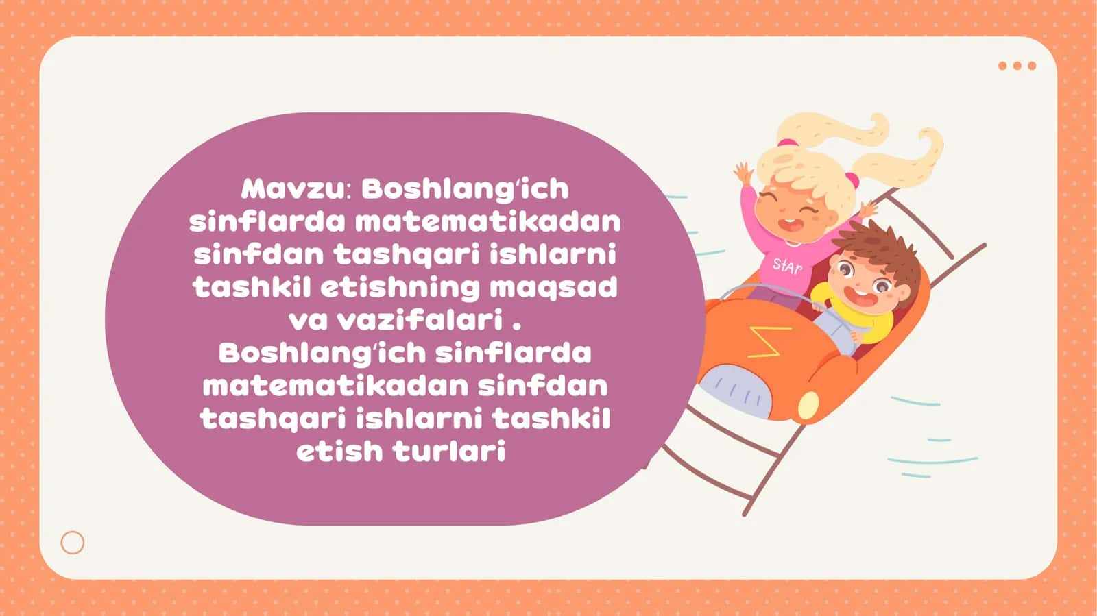 Boshlang‘ich sinflarda matematikadan sinfdan tashqari ishlarni tashkil etishning maqsad va vazifalari