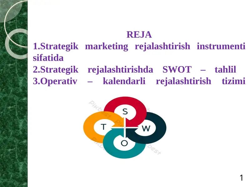 SWOT TAHLIL TIZIMI