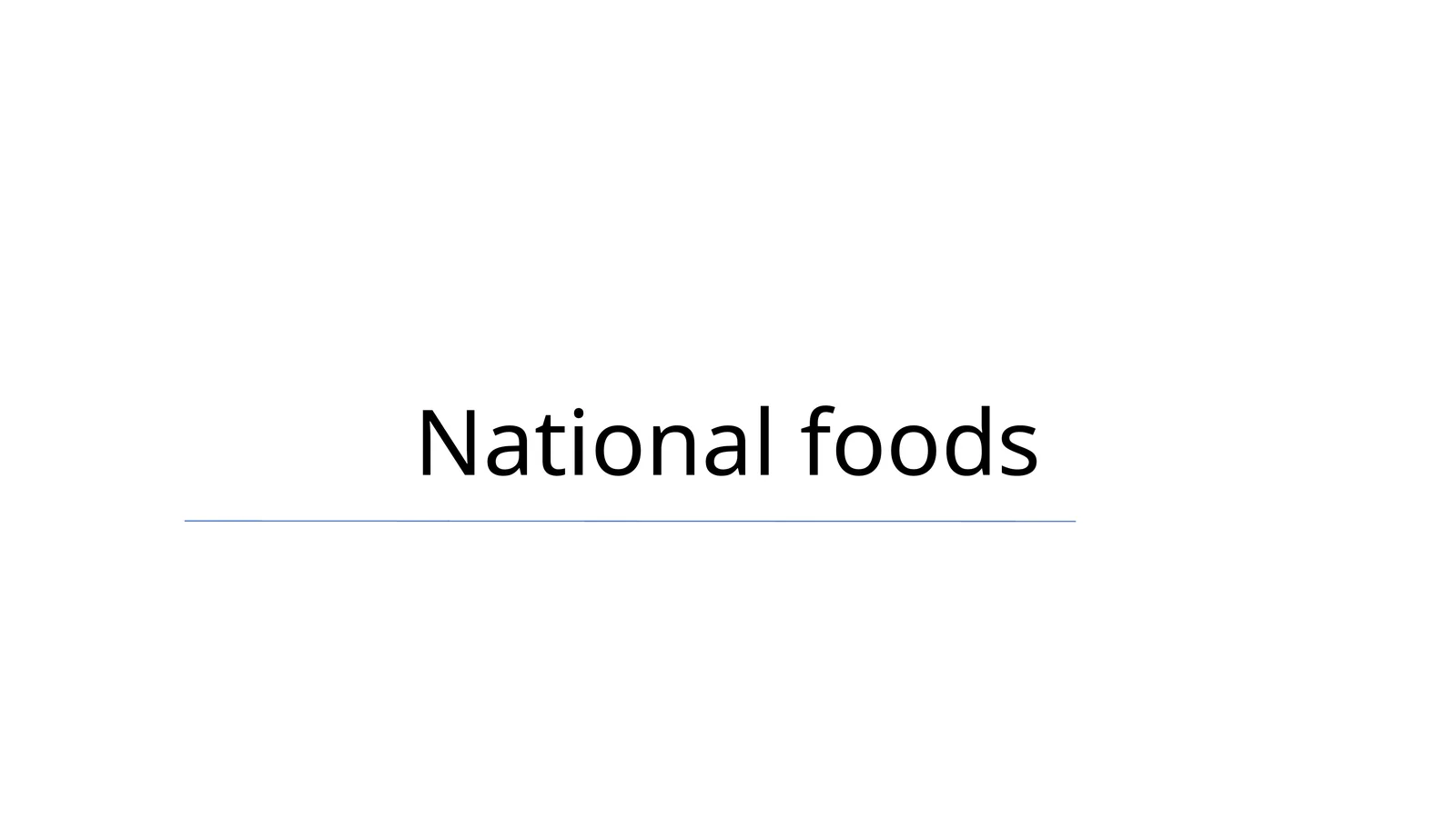 National foods