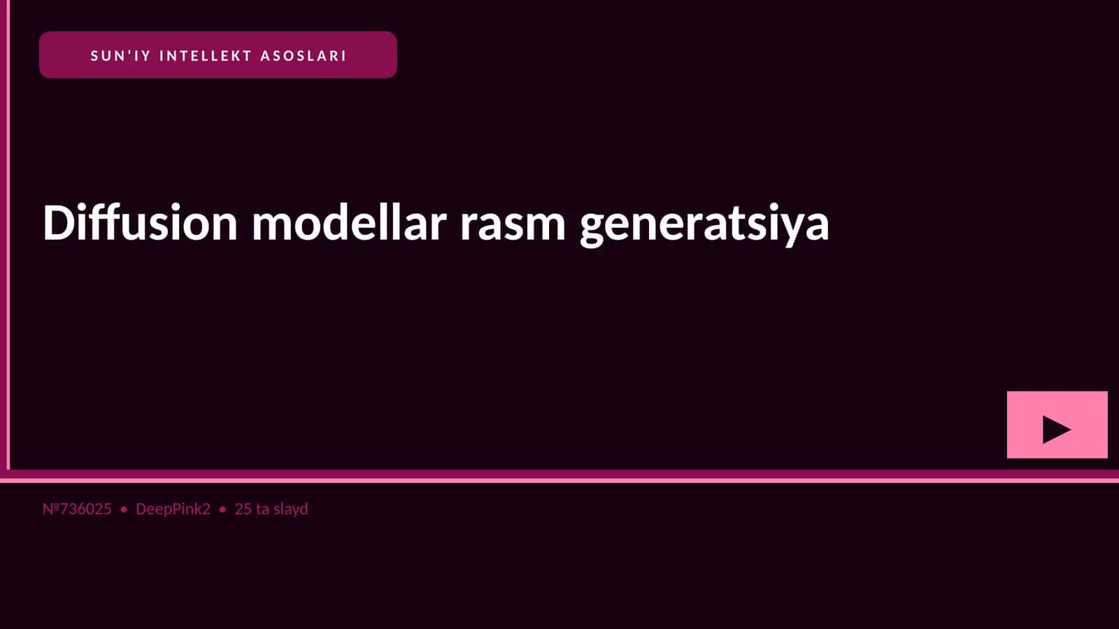 SUN'IY INTELLEKT ASOSLARI