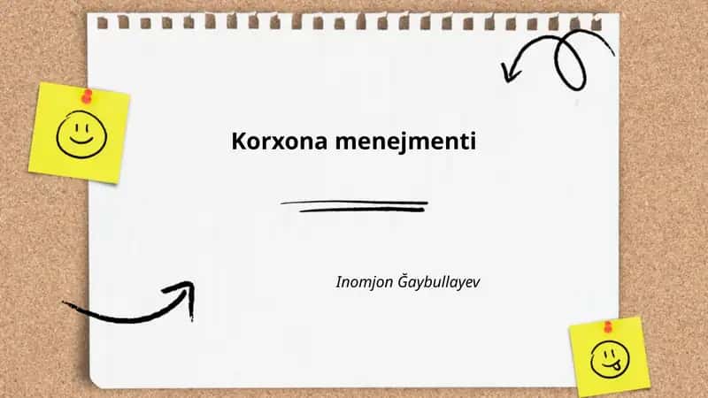 Korxona strategik rejalashtirish