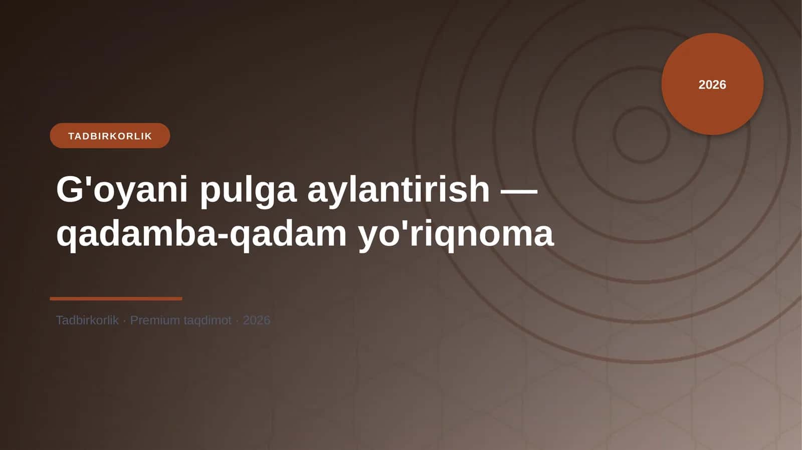 G'oyani pulga aylantirish — qadamba-qadam yo'riqnoma