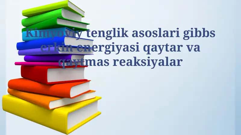 Kimyoviy tenglik asoslari