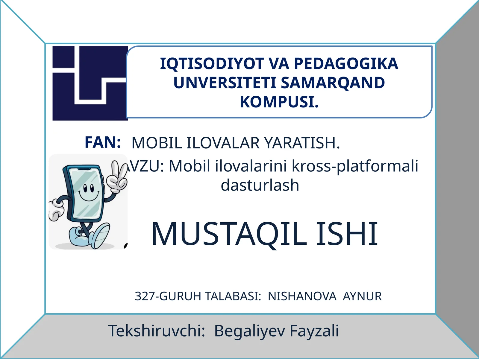 Mobil ilovalar yaratish