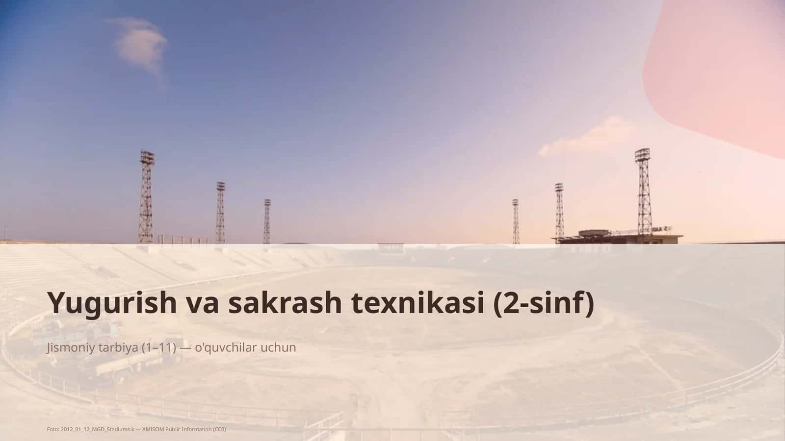 Yugurish va sakrash texnikasi (2-sinf)