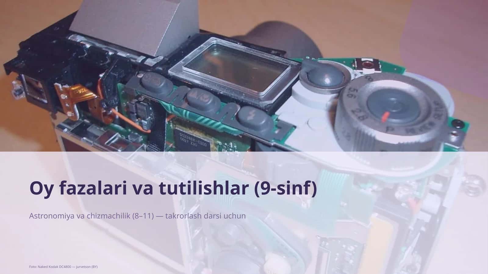 Oy fazalari va tutilishlar (9-sinf)