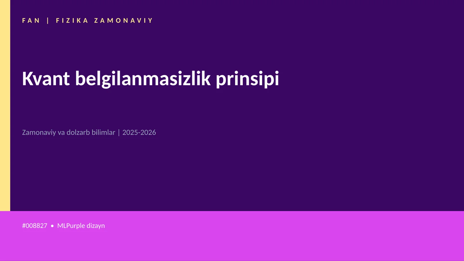 Kvant belgilanmasizlik prinsipi