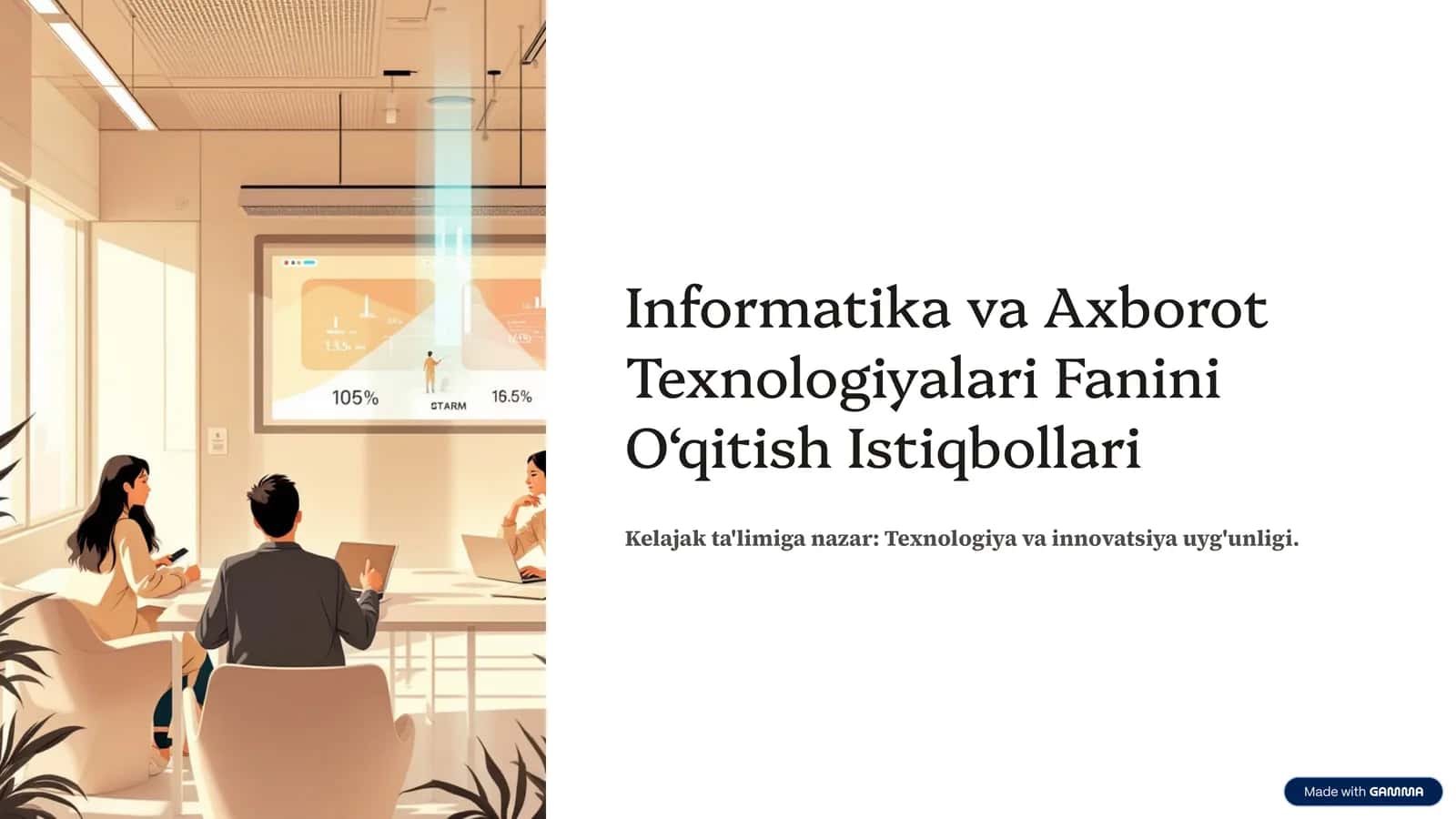 Informatika va Axborot Texnologiyalari Fanini O‘qitish Istiqbollari