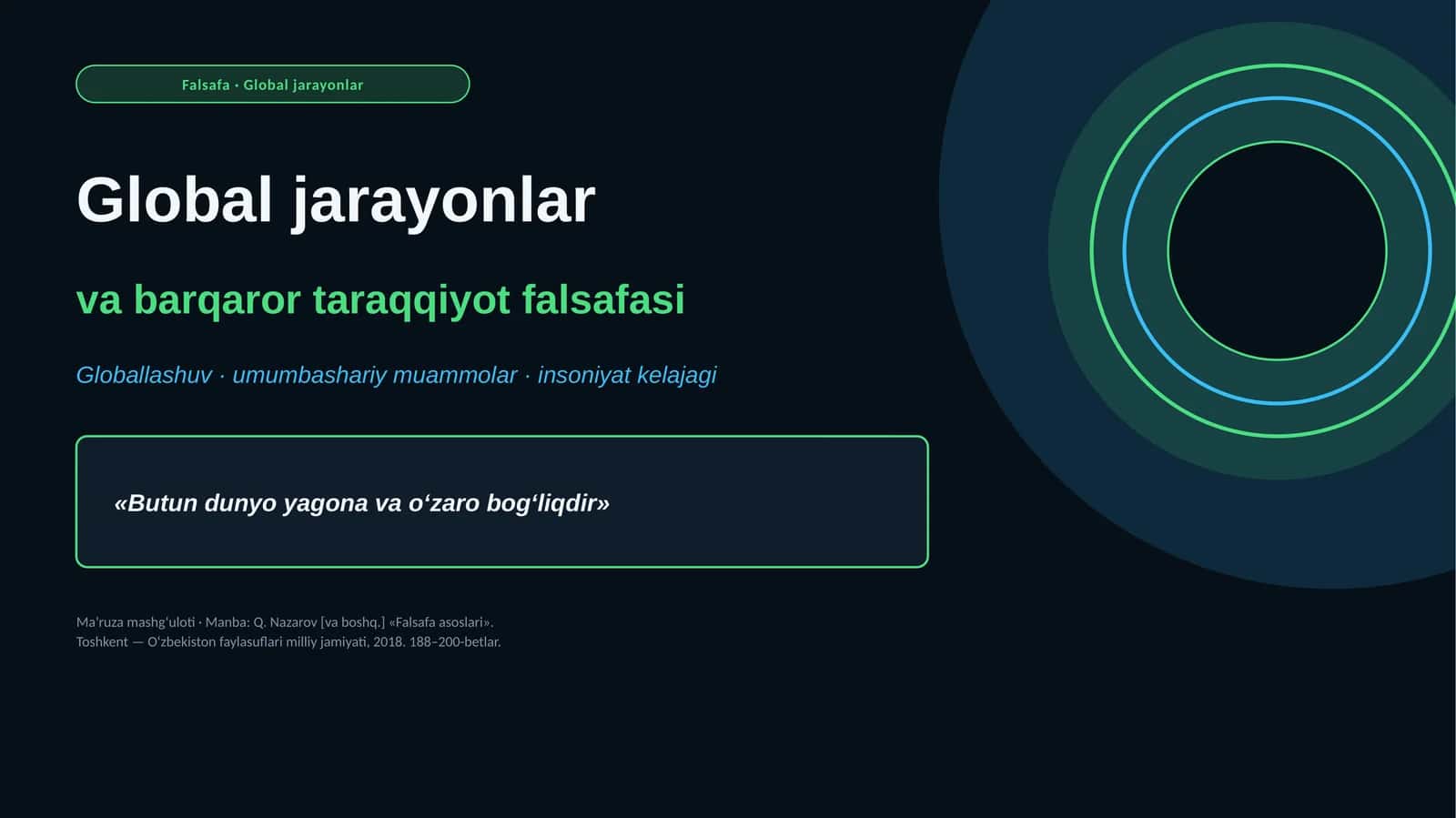Global jarayonlar