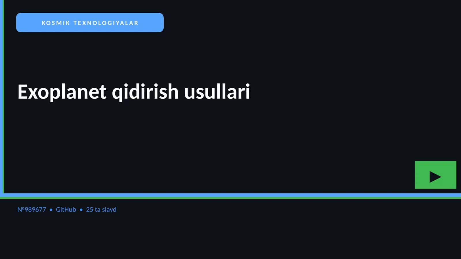 KOSMIK TEXNOLOGIYALAR