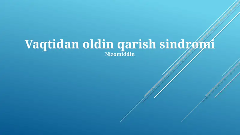 Erta Qarish Sindromi