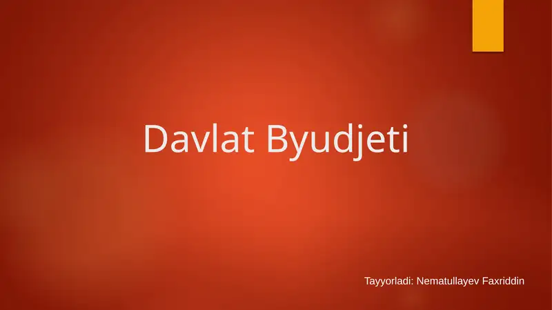 Davlat Byudjeti