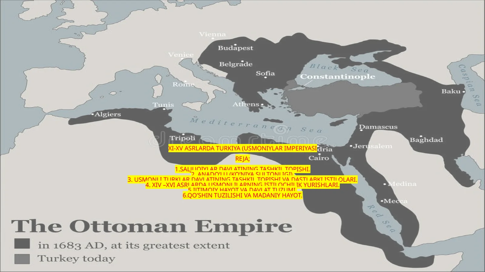 XI-XV asrlarda Turkiya (Usmoniylar imperiyasi)