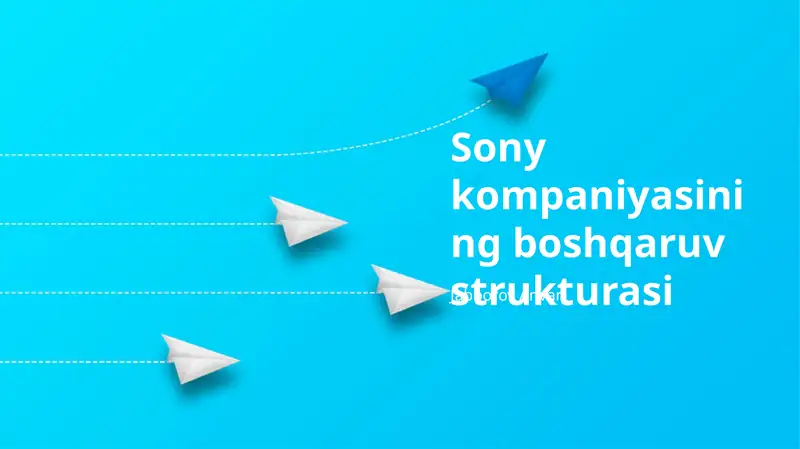 Sony kompaniyasining boshqaruv strukturasi