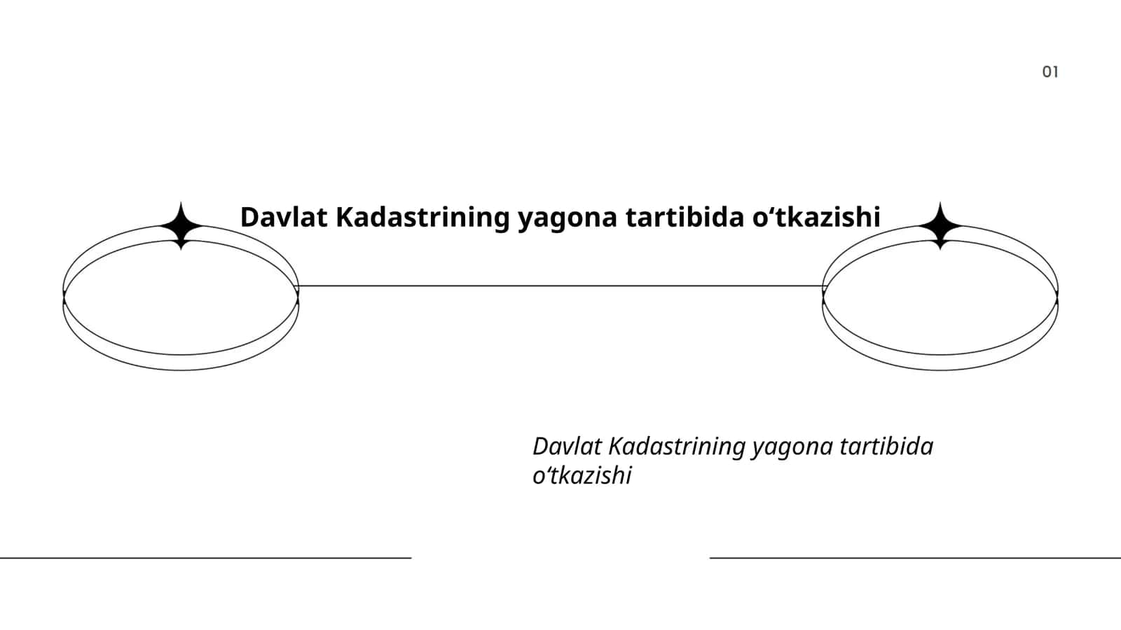 Davlat Kadastrining yagona tartibida oʻtkazishi