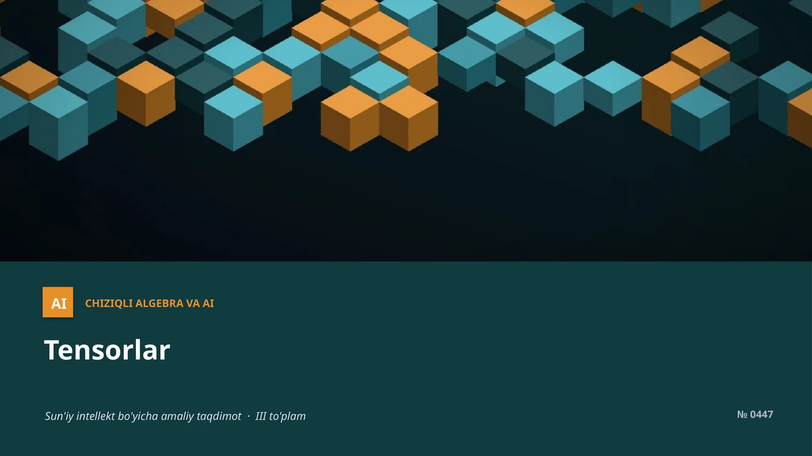 CHIZIQLI ALGEBRA VA AI