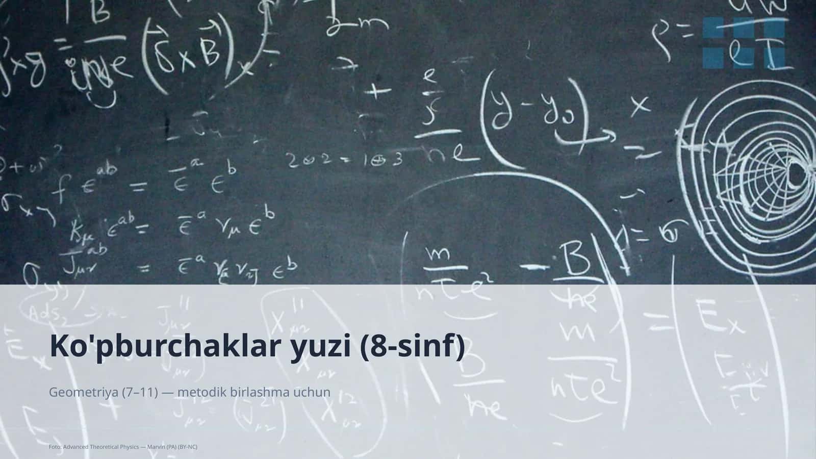 Ko'pburchaklar yuzi (8-sinf)