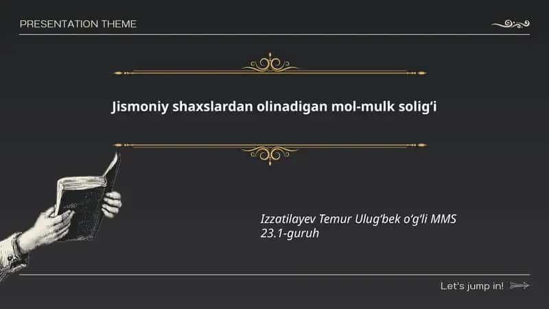Jismoniy shaxslardan olinadigan mol-mulk soligʻi