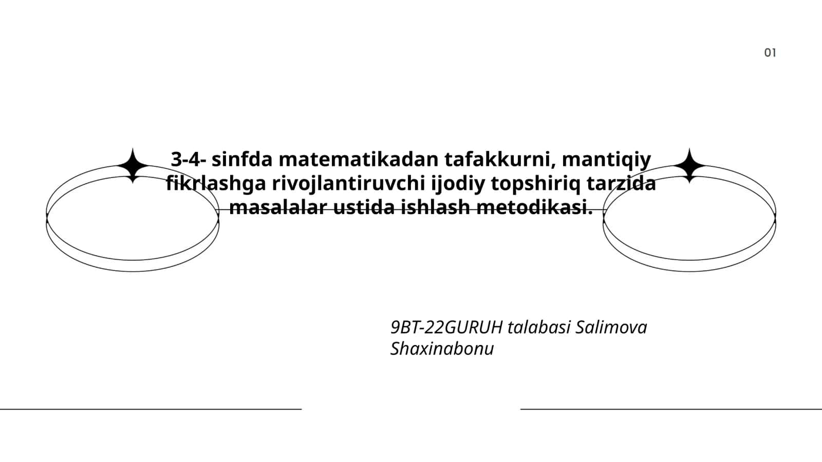Ijodiy topshiriq metodikasi