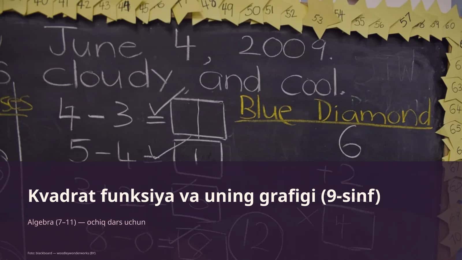 Kvadrat funksiya va uning grafigi (9-sinf)