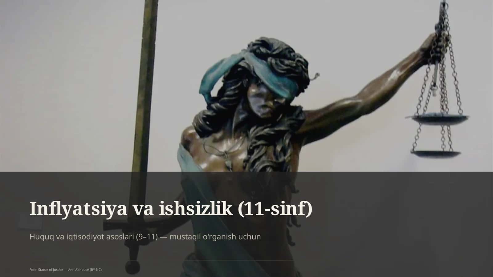 Huquq va iqtisodiyot asoslari (9– 11)