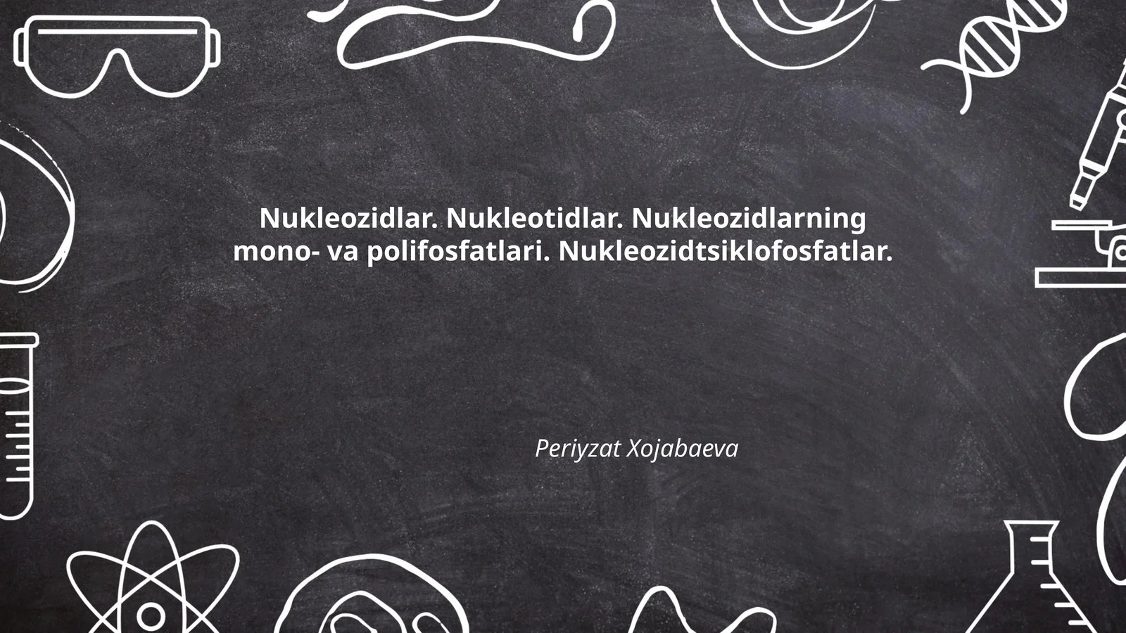 Nukleozidlar va ularning tuzilishi